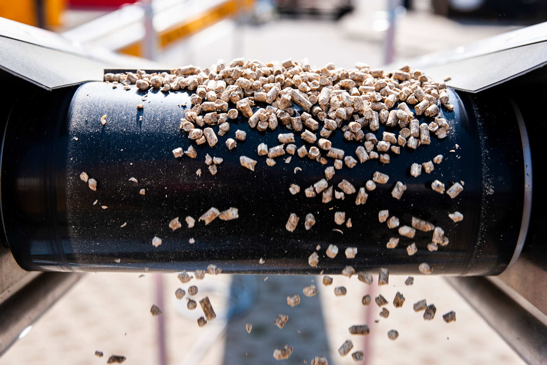 pellet making - biomass grinding and bagging